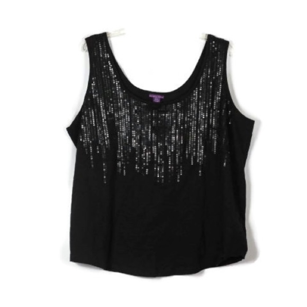 Beverly Drive Sleeveless Tank Pullover Sequins